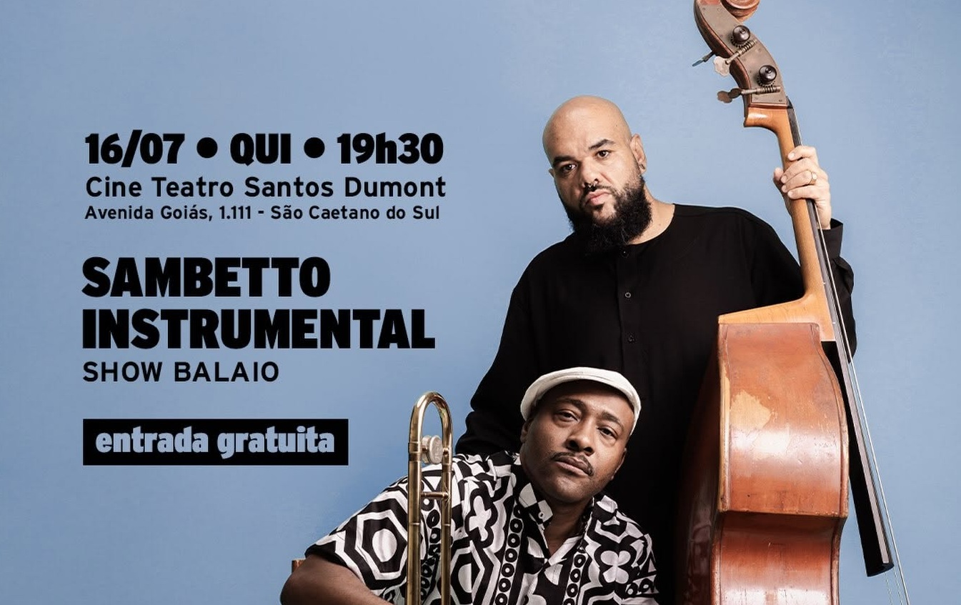 Show gratuito do duo Sambetto integra aniversário de São Caetano